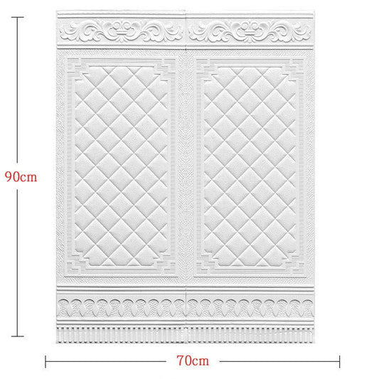 3D Peel-and-Stick Vintage Decorative Wall Panel