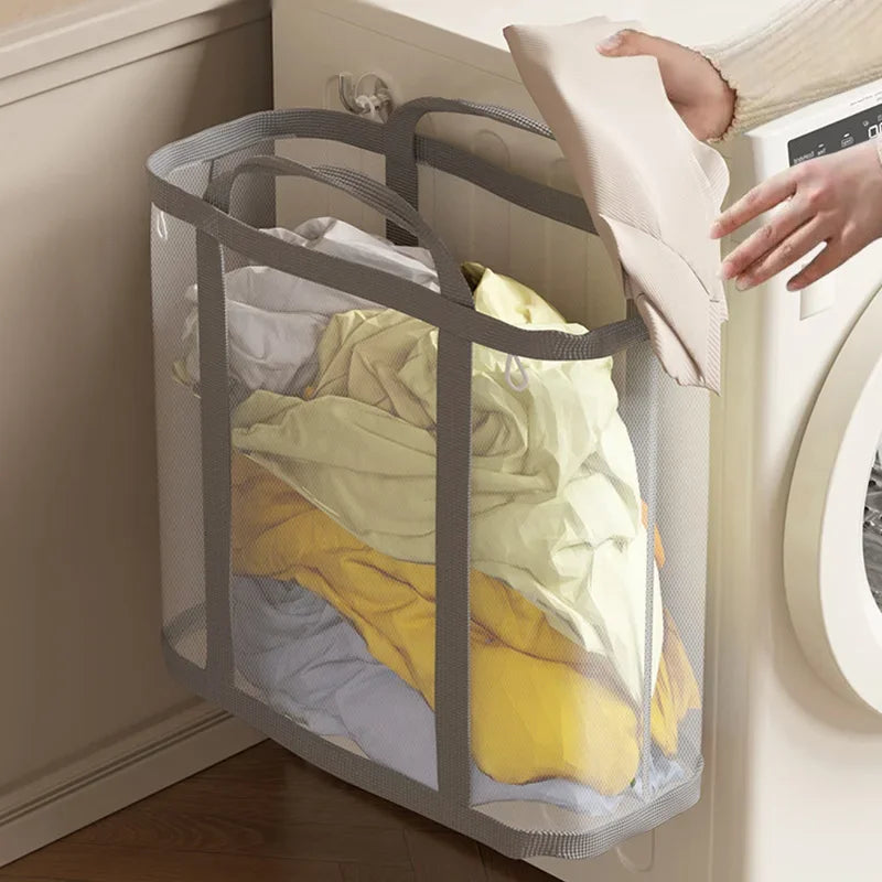 Collapsible Laundry Basket in Air Nylon