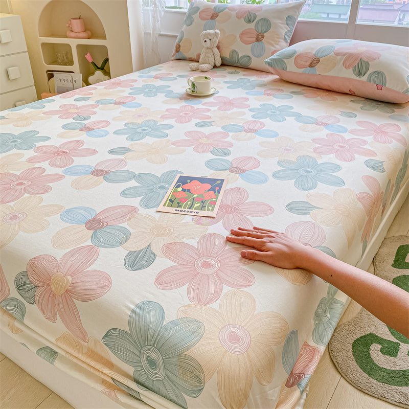 Floral Bedding Set for Tranquil Garden-Themed Bedrooms