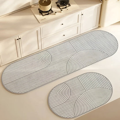 Diatomite Bath Mat – Soft, Non-Slip, Highly Absorbent AquaStone Design
