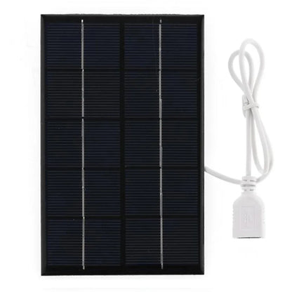 Compact Solar Panel - USB 5V, Weatherproof, Lightweight for Outdoor, Travel & Emergencies