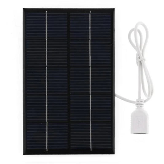 Compact Solar Panel - USB 5V, Weatherproof, Lightweight for Outdoor, Travel & Emergencies