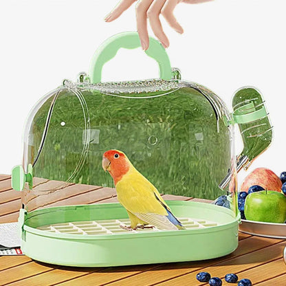 Lightweight Pet Carry Cage for Small Animals and Birds