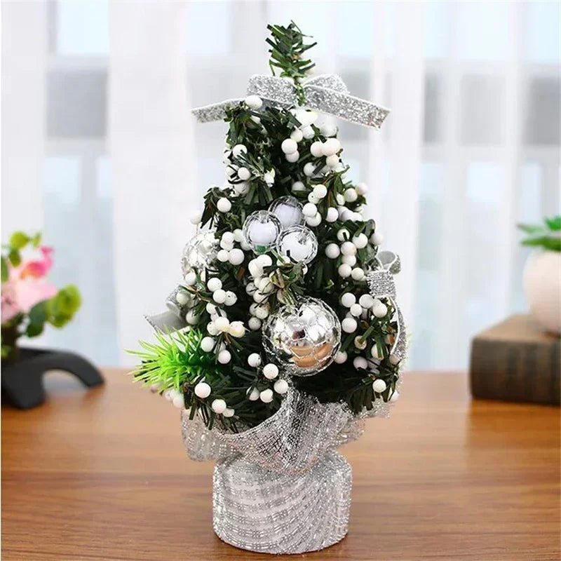 Mini Christmas Tree Table Decoration | Artificial Pine Branches | 20 cm