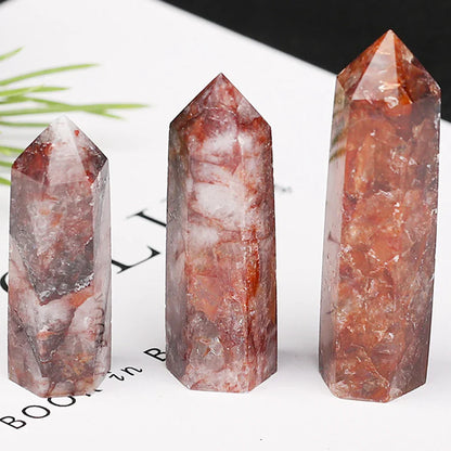 Natural Quartz Crystal Obelisk for Meditation and Chakra Healing Decor