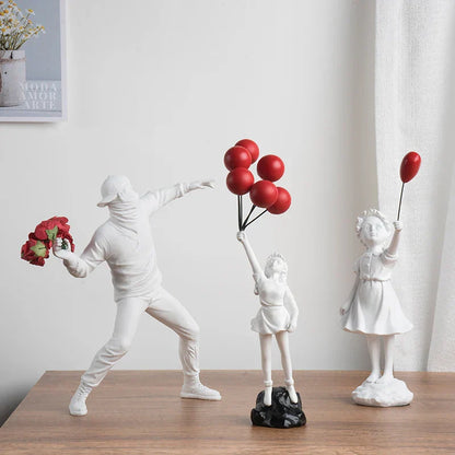 Sculpture Collection Inspired by Banksy Art