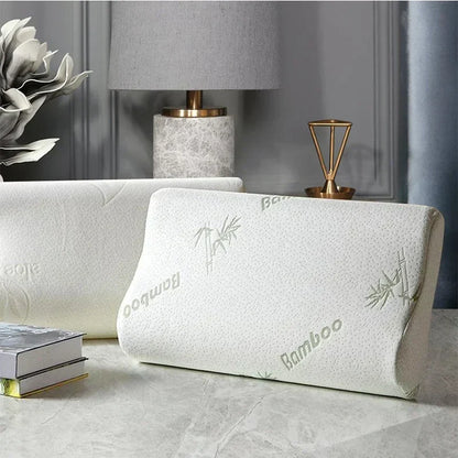 Bamboo Fiber Orthopedic Pillow with Memory Foam and Slow Rebound