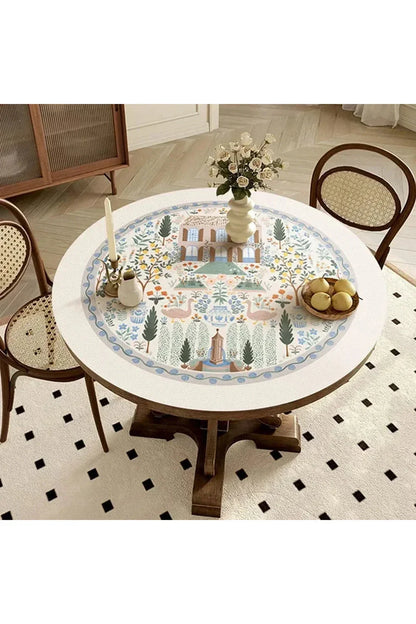 Round Table Cover for Dining - Circular Tablecloth