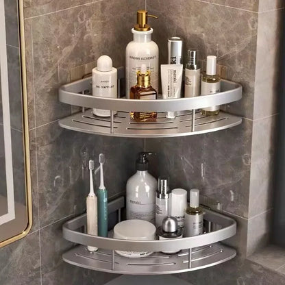 Corner Shower Shelf without Drilling – Rustproof & Space-Saving for Shampoo, Soap & Bath Accessories