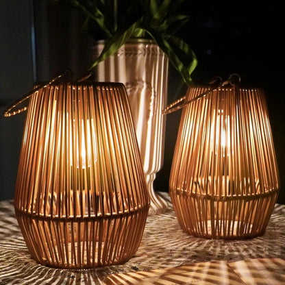 Portable Waterproof Hanging Light – Solar Rattan Lantern