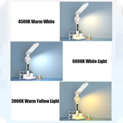 Smart Table Lamp with Four Heads – 3-in-1 Multifunctional Design