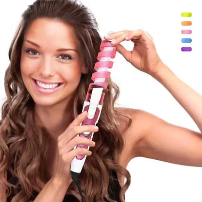 Ceramic Curling Wand for Perfect Spiral Curls | Fast Styling & Hair-Friendly