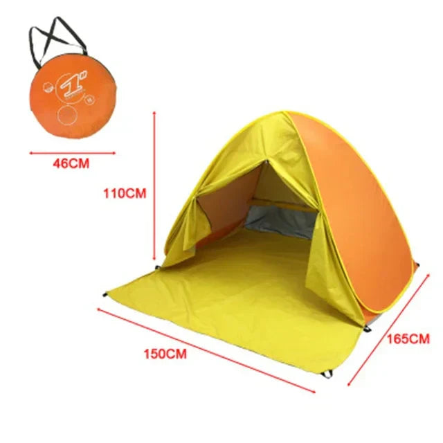 Ultralight Beach Tent with Full Shade – Automatic Pop-Up Design