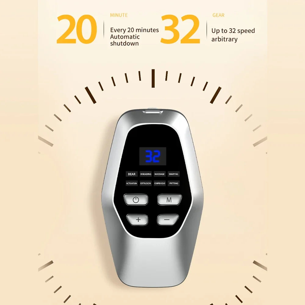 Remote-Controlled Foot Massager Pad – 8 Modes, 32 Intensities, USB Rechargeable, 20-Minute Auto Shut-Off
