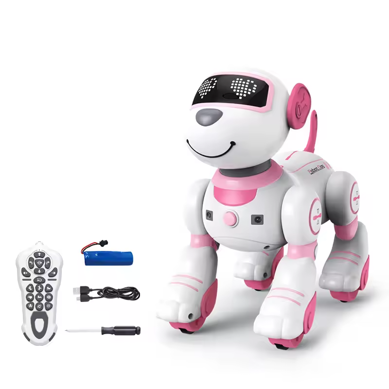Interactive Remote Control Robot Dog with Music, Lights and Tricks