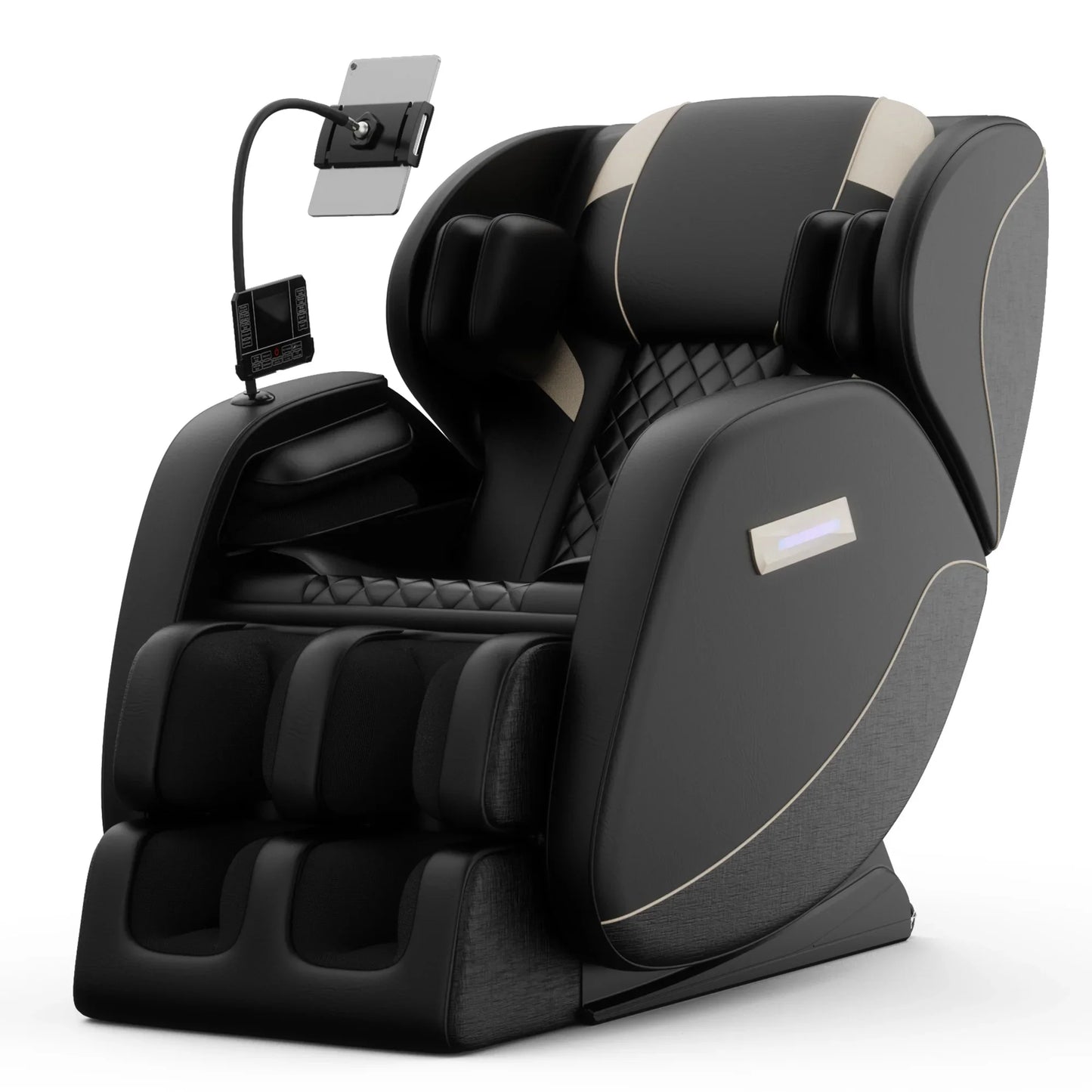 Full Body Massage Chair with Zero Gravity, 6 Rollers, 24 Airbags, Heating for Waist and Legs, Foot Rollers, Bluetooth and Touchscreen
