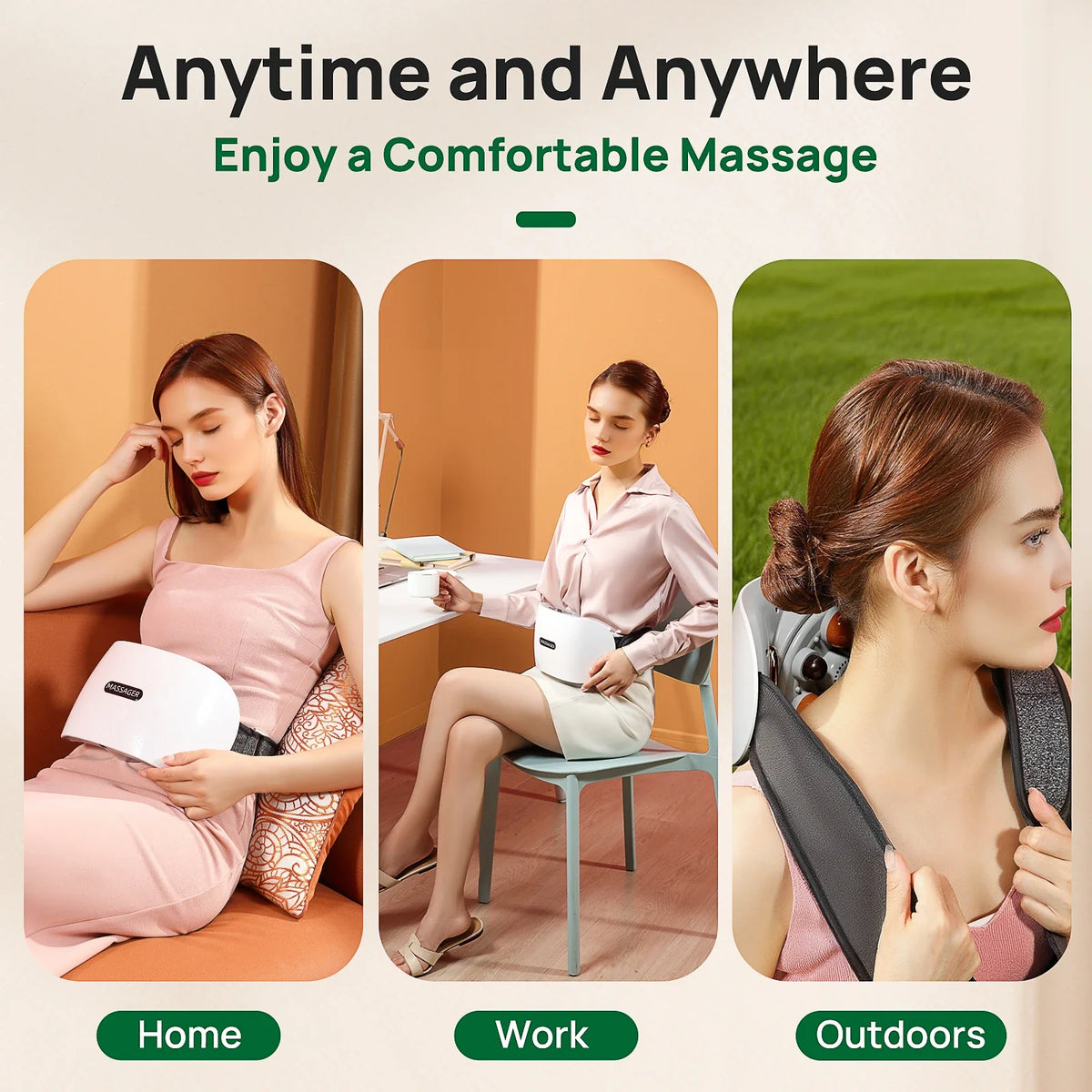 Cordless Heating Pad for Abdomen – Massager for Cramps and Relaxation