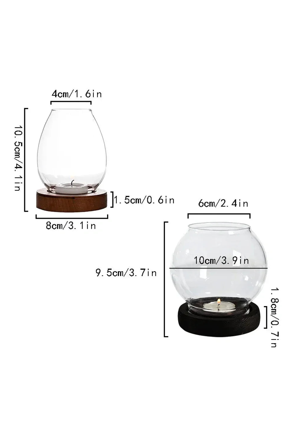 Sturdy Glass Candle Holder for Outdoor Use