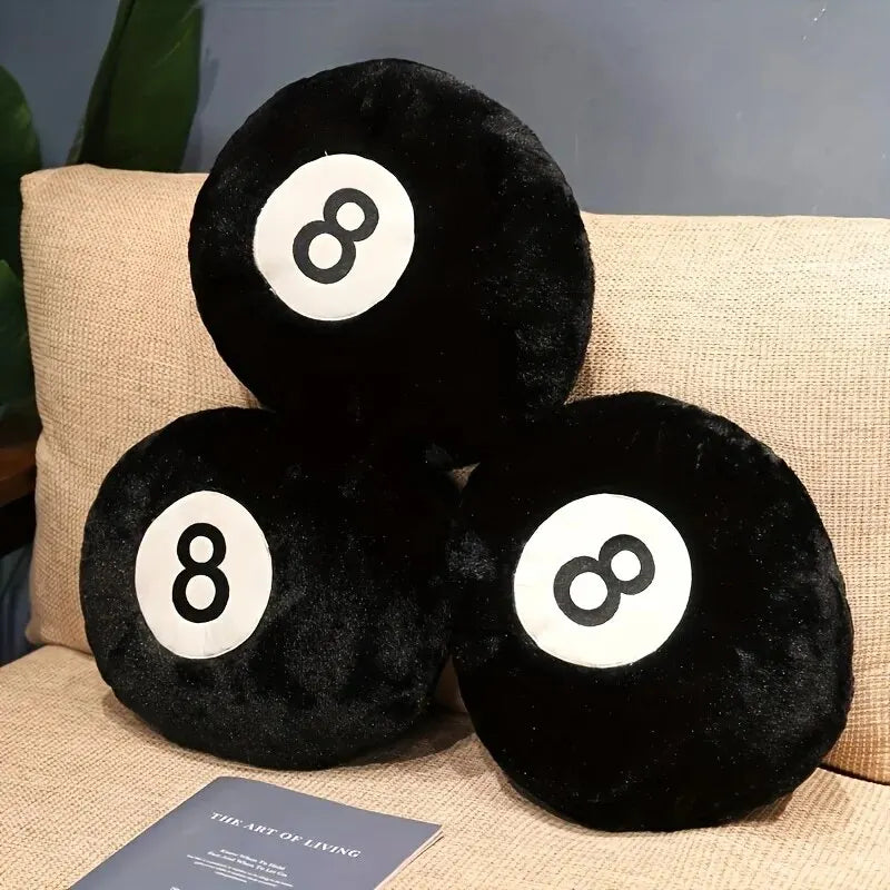 8-Ball Design Throw Pillow