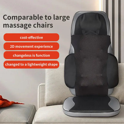 Heated Massage Cushion – 8D Neck and Back Massager with Vibration & Remote
