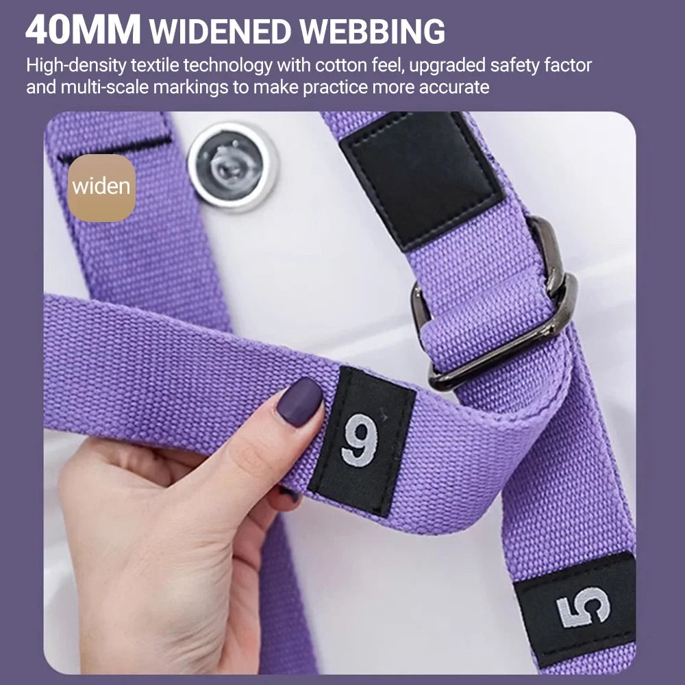 Adjustable Yoga Strap for Aerial Fitness, Flexibility, Splits, and Backbends
