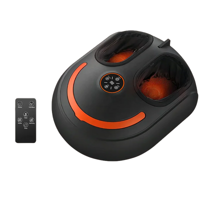 Foot Massager with Heat and Air Compression – 4 Settings, 5 Levels, Vibration, LCD Screen & Remote Control