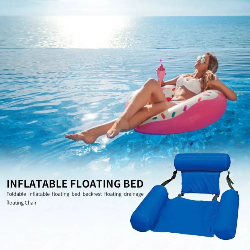 Inflatable and Adjustable Hanging Water Chair for Pool, Beach & Ocean - 100x120 cm