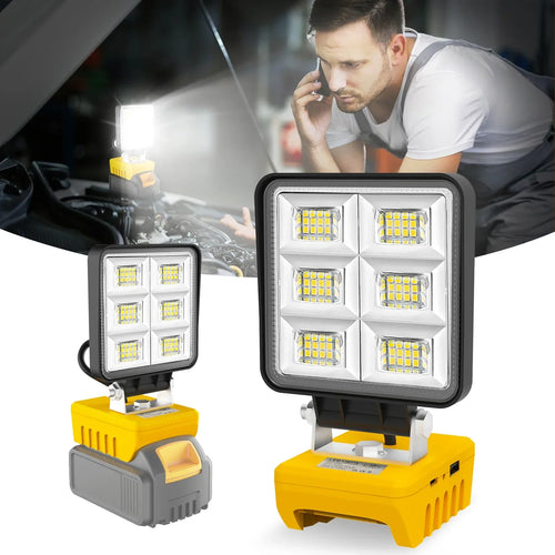 Portable LED Work Light 48 | 5200 Lumens | Compatible with DeWalt Batteries