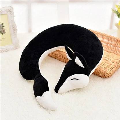 Travel Neck Pillow with Cute Fox Design | Cozy Travel Companion