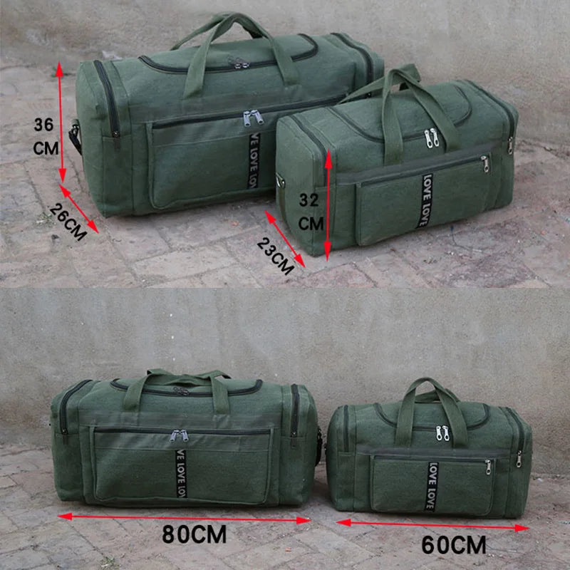 XL Waterproof Travel Duffel Bag for Men – Durable with Ample Storage for Gym & Adventures