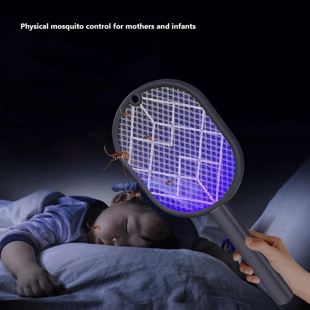 Dual-Function Electric Insect Zapper with USB Rechargeability