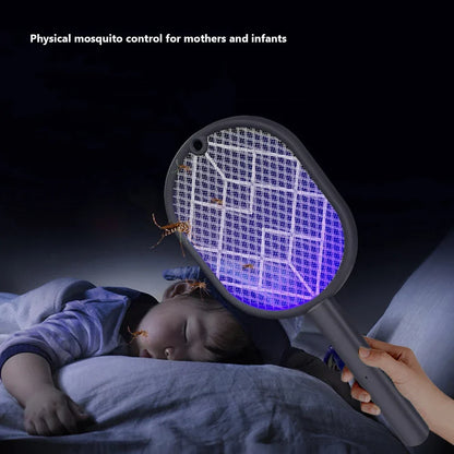 Dual-Function Electric Insect Zapper with USB Rechargeability