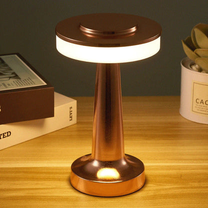 Wireless LED Table Lamp with Touch Dimming Feature | Retro Style