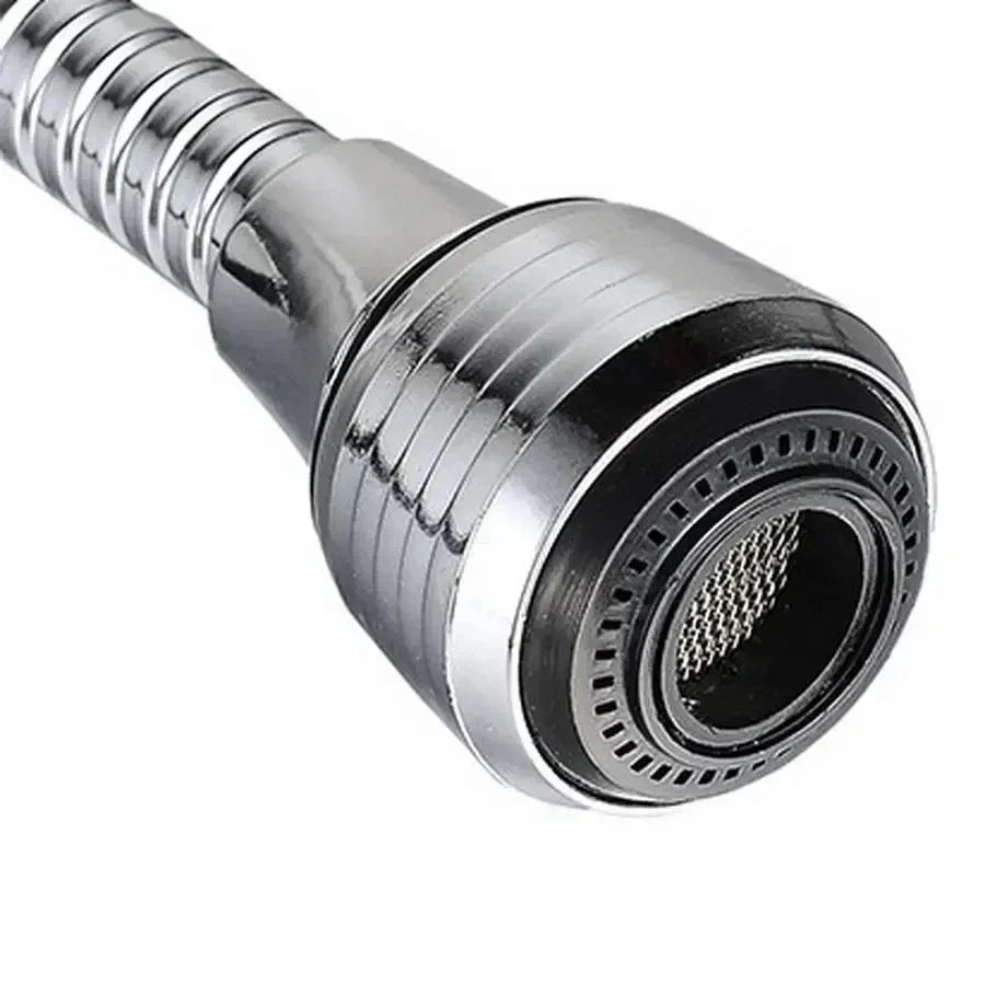 Stainless Steel Faucet Extension with 360° Rotation and Water Saver