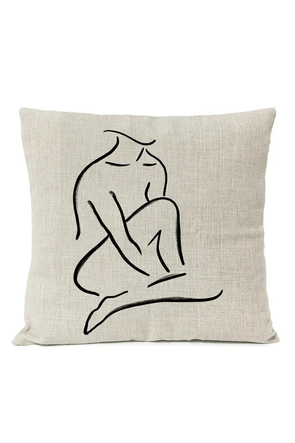 Geometric Black Pillow Cover