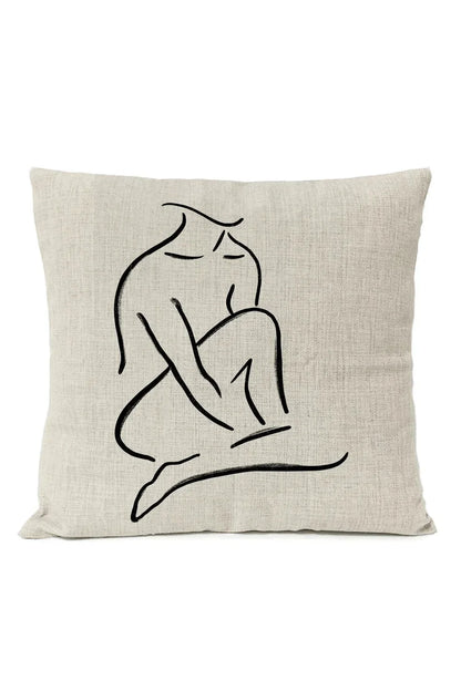 Geometric Black Pillow Cover