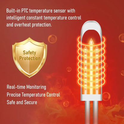 Adjustable Heated Wrap for Back and Shoulders with Red Light & Vibration Massage – 3 Heat Settings