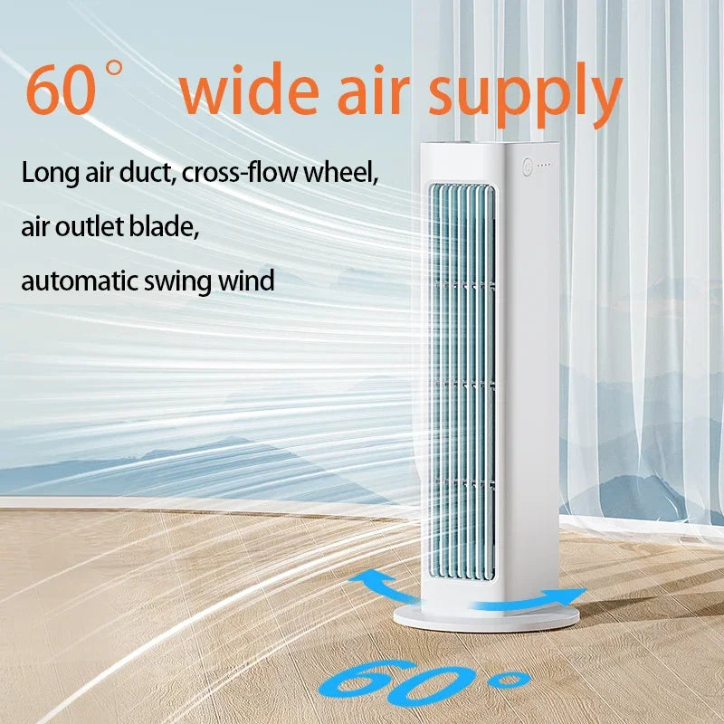 bladeless Fan with Remote Control – Quiet and Stylish, 3 Speeds