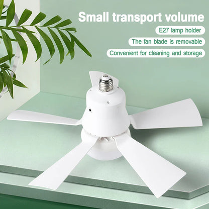 30W Remote-Controlled Ceiling Fan Light - LED Dimming, Quiet Design for Bedroom & Living Room