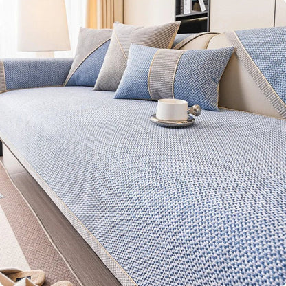 Non-Slip Cotton-Linen Sofa Cover for All Seasons