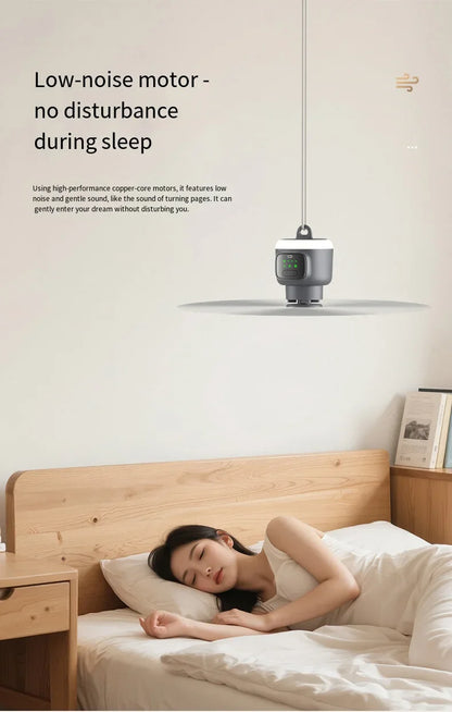 12000mAh Outdoor Camping Fan – Portable Ceiling Air Circulator and Cooler