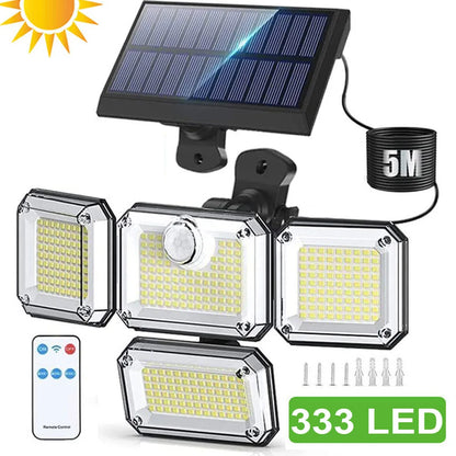 Solar Light with Motion Sensor – 2000 Lumen Outdoor Illumination