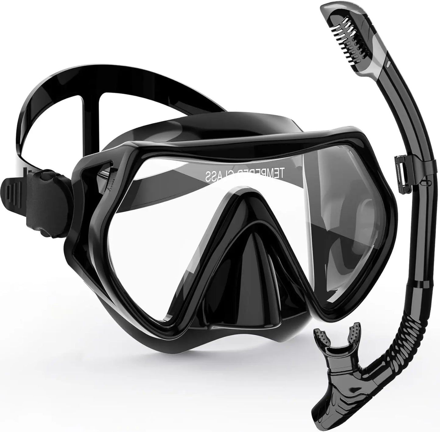 Snorkeling Set with 180° Panoramic View | Dry Snorkel Technology | Comfortable Silicone Mask
