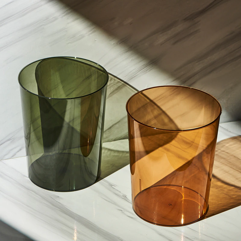 Clear Waste Bin – See-Through Garbage Container