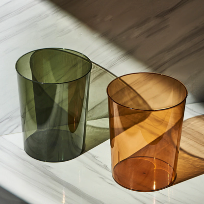 Clear Waste Bin – See-Through Garbage Container