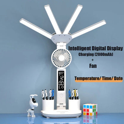 Smart Table Lamp with Four Heads – 3-in-1 Multifunctional Design