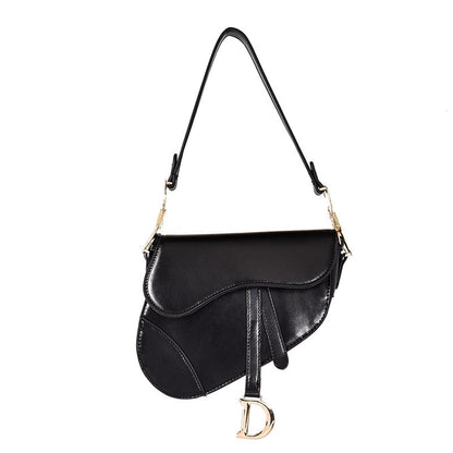 Exclusive PU Leather Shoulder Bag for Women – Stylish Saddle Design