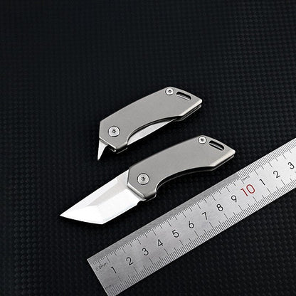 Titanium Alloy Keychain Knife - Compact Bag Tool