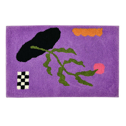 Stylish Abstract Area Rug for Bedroom Décor