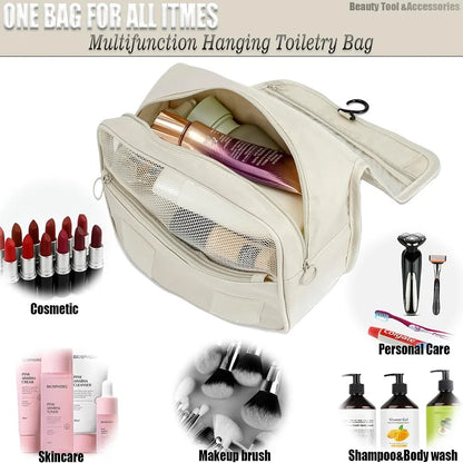 Hanging Toiletry Bag with 6 Compartments | Compact & Water-Resistant | Travel & Everyday Use